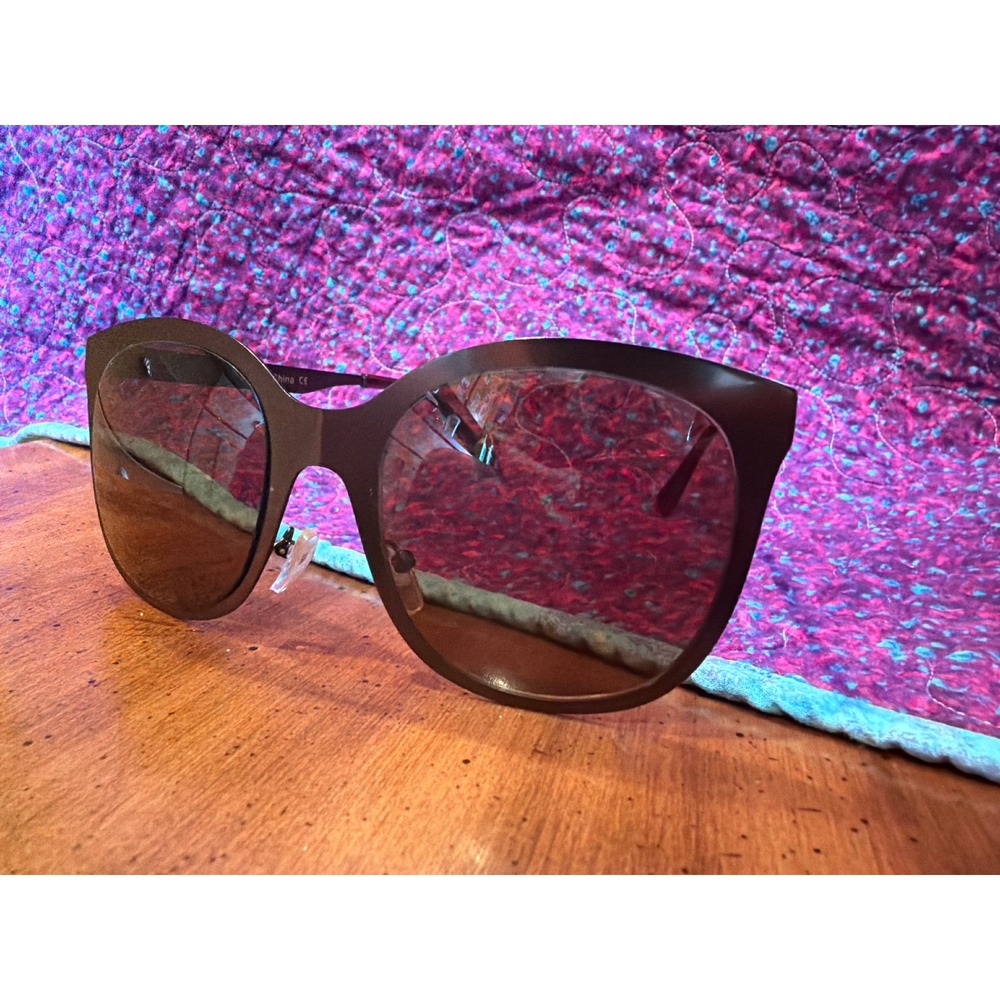 Missguided Cyber Y2K Matte Wrap Sunglasses Brown Oversized A4401658